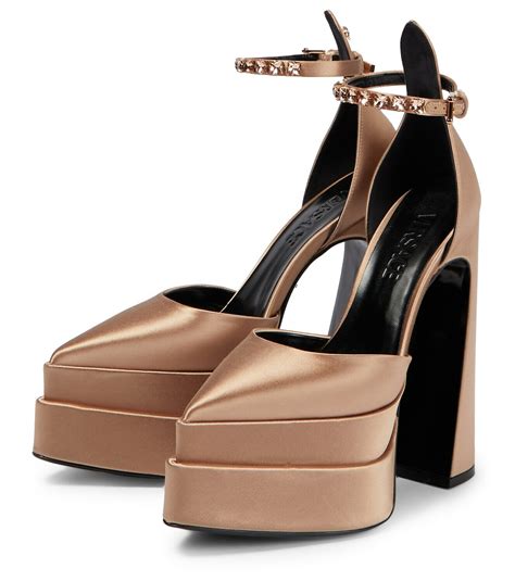 versace satin platform pumps dupe|versace aevitas pointy platform pumps.